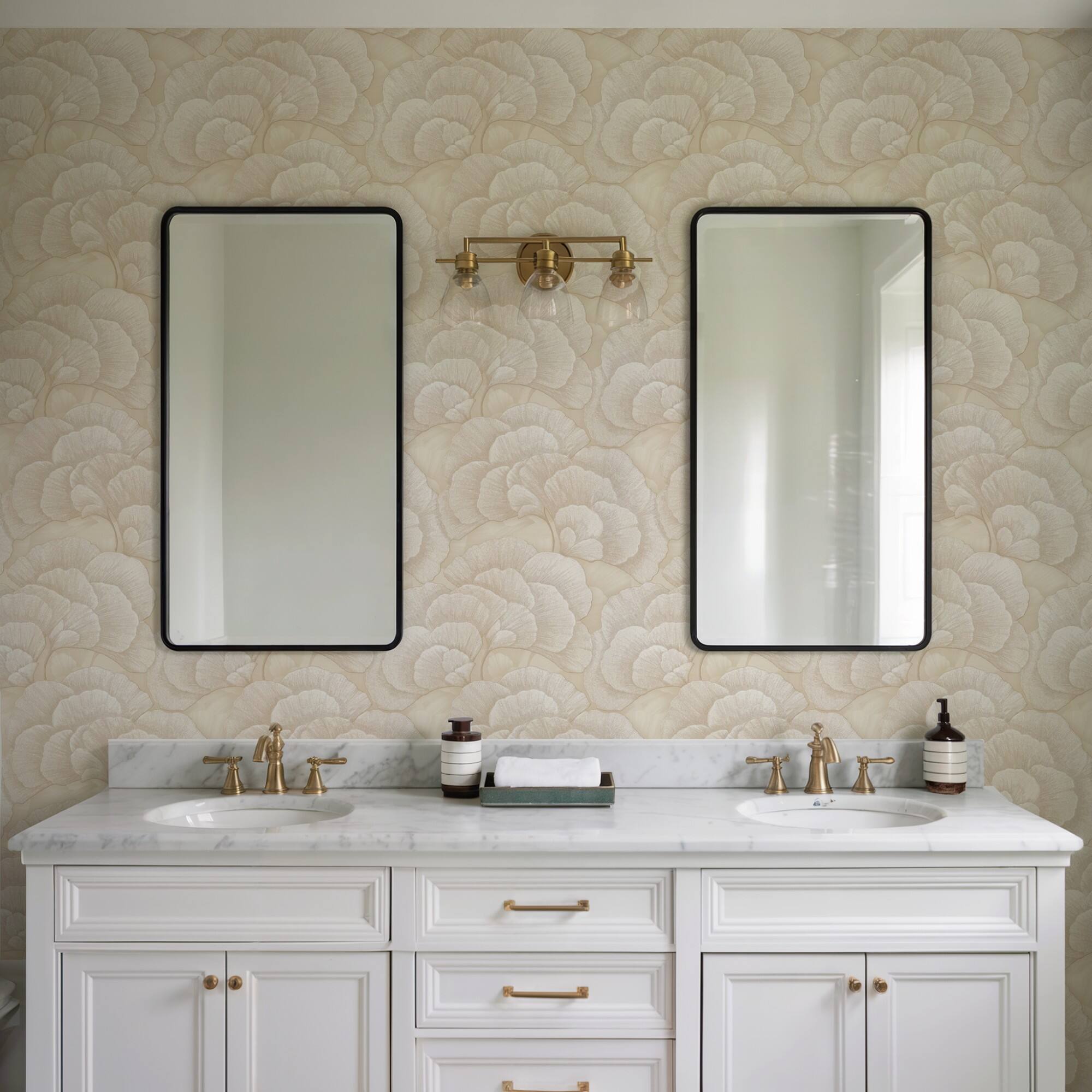 Designs Direct Embroidered Ginkgo Wallpaper